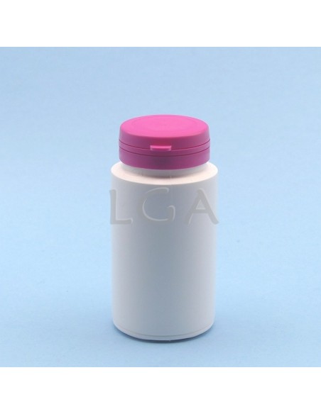 Zoppica a pillole in plastica bianco 125ml con capsula antimanomissione