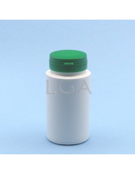 Cojee a píldoras plástico blanco 125ml con cápsula de seguridad