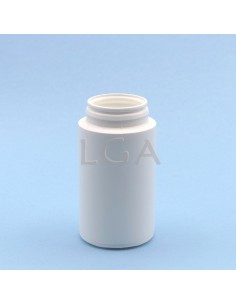 Pilulier plastique blanc 125ml, à couvercle inviolable