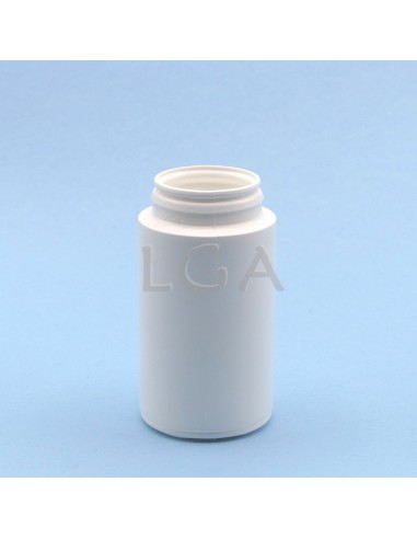 Pilulier plastique blanc 125ml, à couvercle...