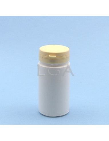 White plastic capsule box 100ml with...