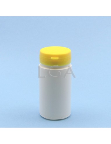Zoppica a pillole in plastica bianco 100ml con...
