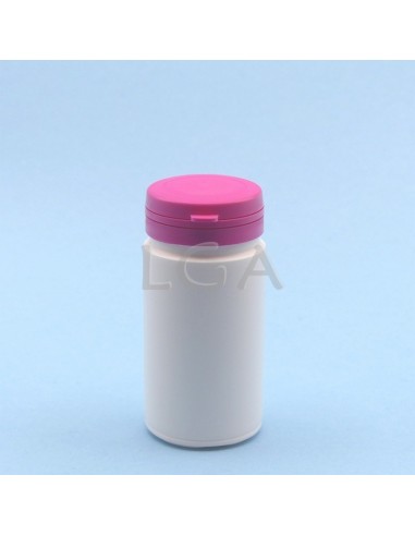 Zoppica a pillole in plastica bianco 100ml con...