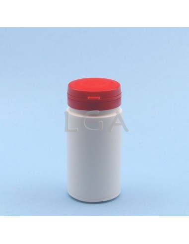 Zoppica a pillole in plastica bianco 100ml con...