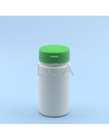 Zoppica a pillole in plastica bianco 100ml con...