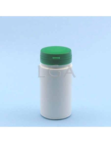 Cojee a píldoras plástico blanco 100ml con cápsula de seguridad