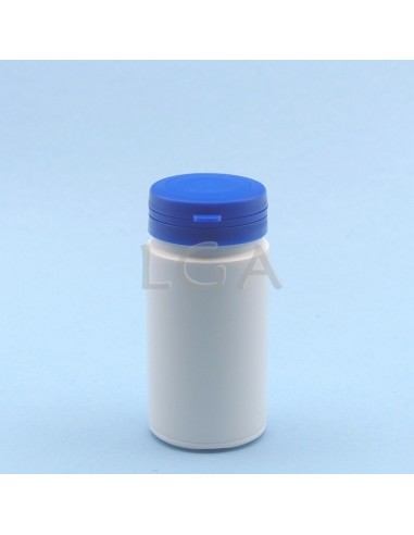 White plastic capsule box 100ml with...