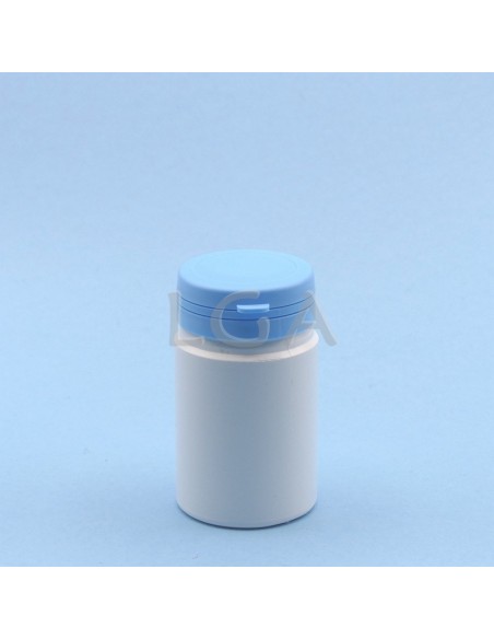 Cojee a píldoras plástico blanco 75ml con cápsula de seguridad