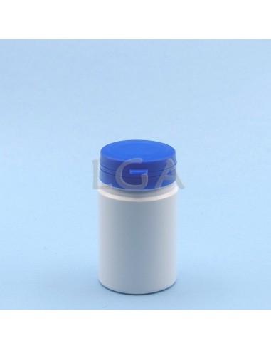 White plastic capsule box 75ml with impregnable...