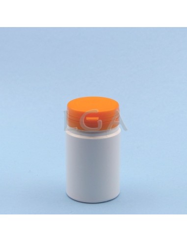 White plastic capsule box 75ml with impregnable...
