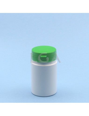 White plastic capsule box 75ml with impregnable...
