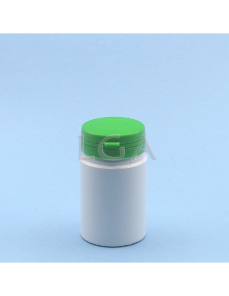 Cojee a píldoras plástico blanco 75ml con cápsula de seguridad