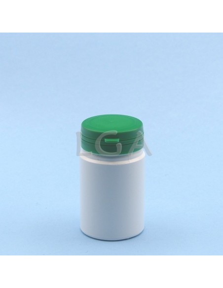 Cojee a píldoras plástico blanco 75ml con cápsula de seguridad