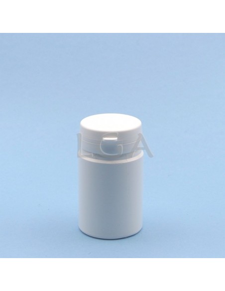 Cojee a píldoras plástico blanco 75ml con cápsula de seguridad