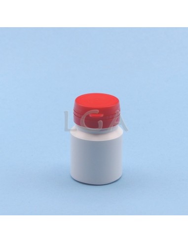 Zoppica a pillole in plastica bianco 30ml con...