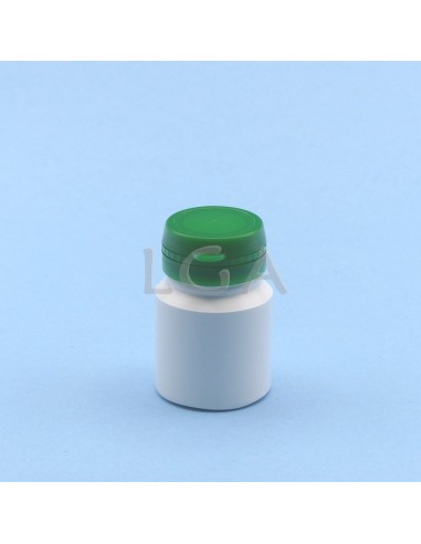 White plastic capsule box 30ml with impregnable...