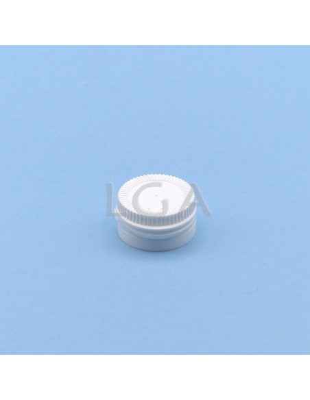 Zoppica a pillole in plastica bianco 15ml con capsula antimanomissione