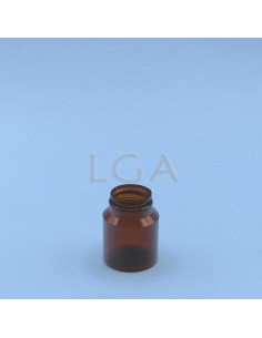 Crystal amber plastic capsule box 30ml with impregnable cap