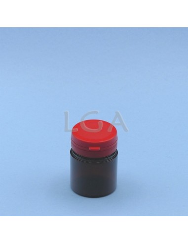 Pilulier plastique ambré cristal 50ml, à...