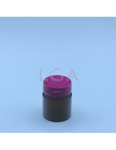 Pilulier plastique ambré cristal 50ml, à...