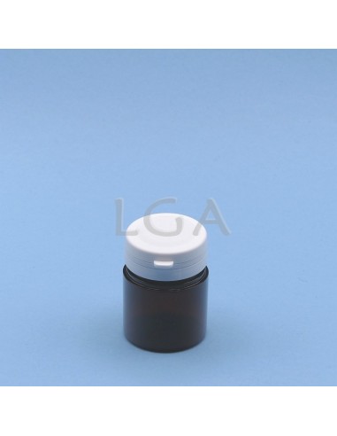 Crystal amber plastic capsule box 50ml with...