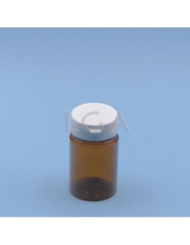 Kapselbox aus Plastik, bernsteinfarben,...