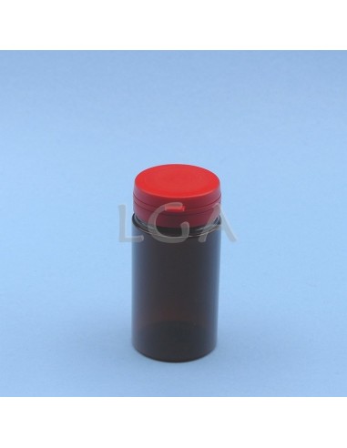 Kapselbox aus Plastik, bernsteinfarben,...