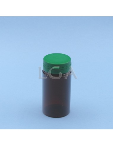 Crystal amber plastic capsule box 100ml with...