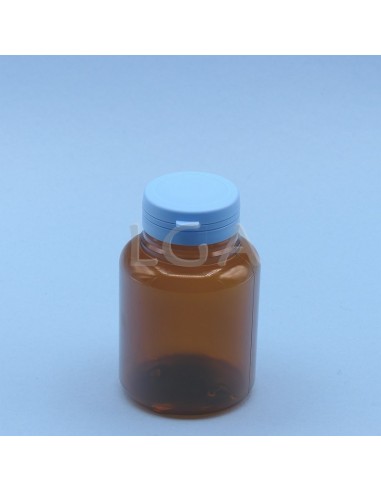 Crystal amber plastic capsule box 200ml with...