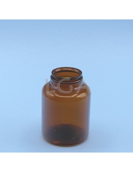 Zoppica a pillole in plastica cristallo ambrato 200ml con capsula antimanomissione