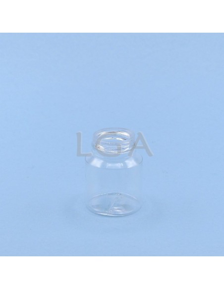 Zoppica a pillole in plastica cristallo 30ml con capsula antimanomissione