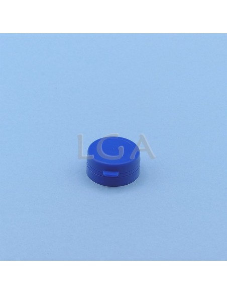 Kapselbox aus Plastik, kristallin,  30ml mit Verschluss mit Sicherheitsgewinde