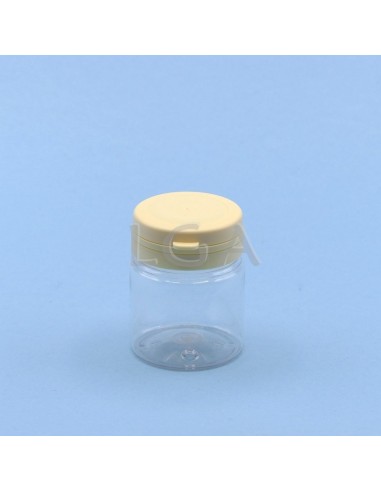 Kapselbox aus Plastik, kristallin,  50ml mit...