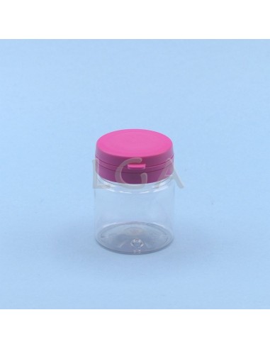 Crystal plastic capsule box 50ml with...