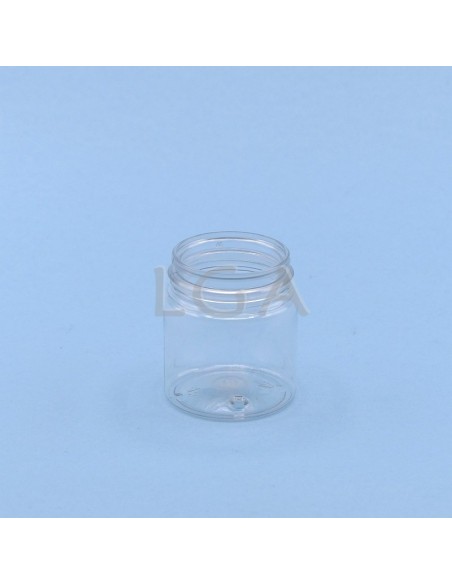 Pilulier plastique cristal 50ml, à couvercle inviolable