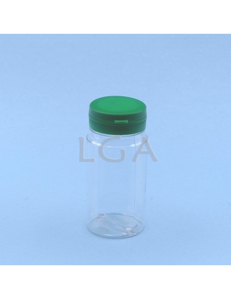 Pilulier plastique cristal 100ml- à couvercle inviolable