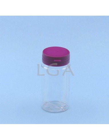 Crystal plastic capsule box 100ml with...