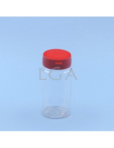 Pilulier plastique cristal 100ml- à couvercle...