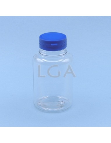 Pilulier plastique cristal 250ml, à couvercle...