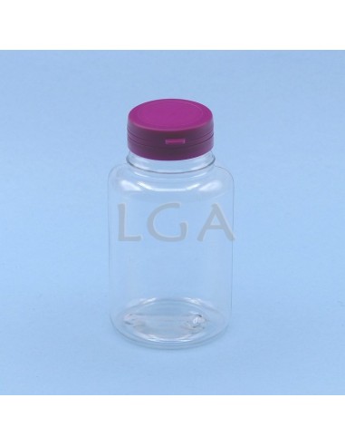 Crystal plastic capsule box 250ml with...