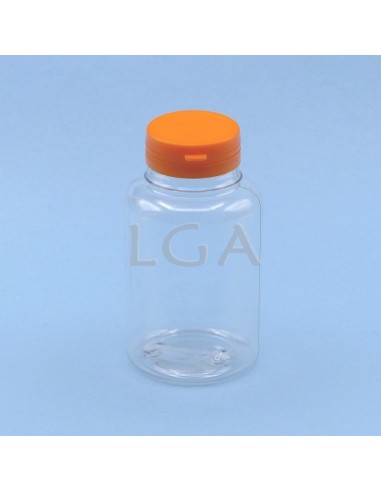 Pilulier plastique cristal 250ml, à couvercle...