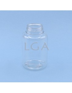 Crystal plastic capsule box 250ml with impregnable wide cap