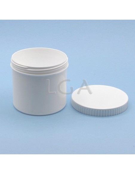 White jar with screw top