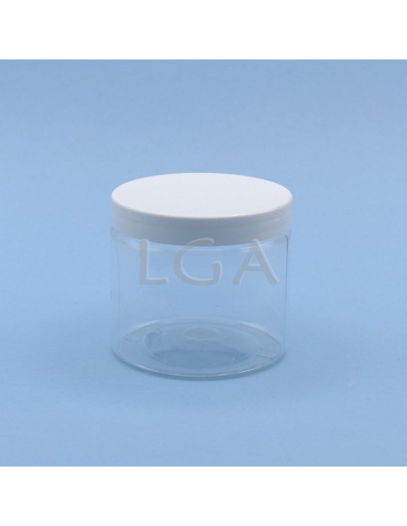 Crystal transparent jar with screw top