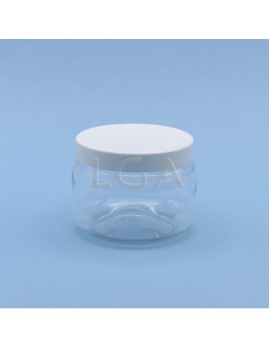 Crystal transparent jar with screw top