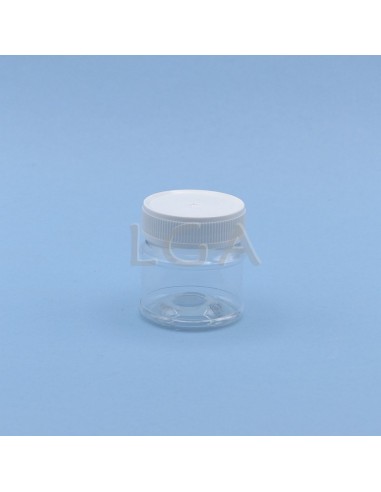Pot plastique vissant cristal - transparent