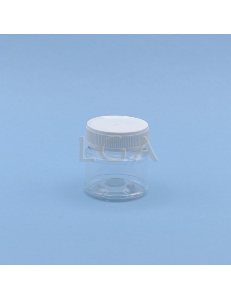 Crystal transparent jar with screw top