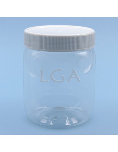 Pot plastique vissant cristal - transparent