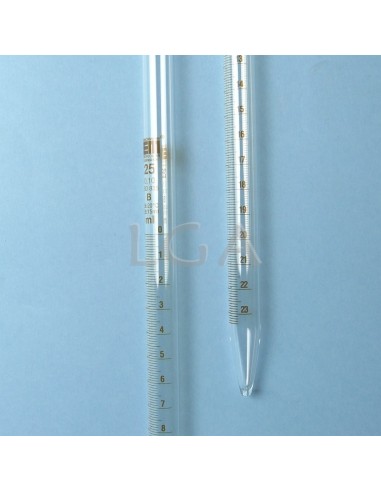 Pipettes verre graduées