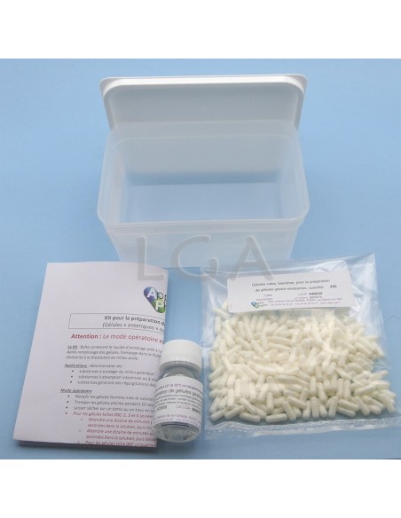 Kit for preparation of Gastro resistant capsules - Size 2